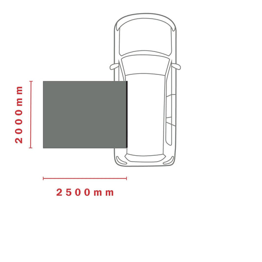 KOZI SIDE AWNING 2 X 2.5M - DARCHE®