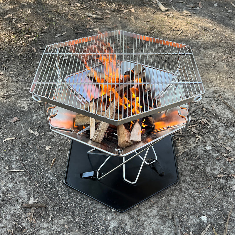 Load image into Gallery viewer, BBQ HEXAGONAL &amp; FIRE PIT
