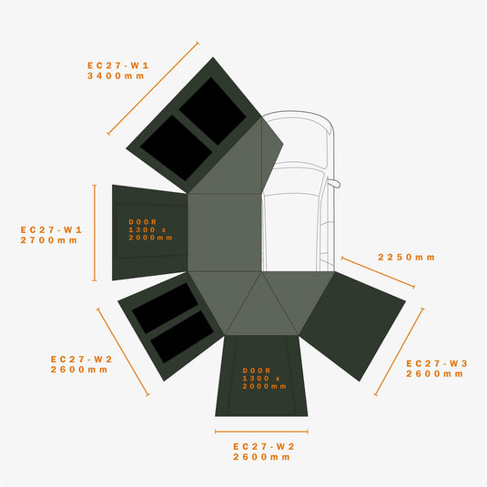 ECO ECLIPSE 270 AWNING WALLSET - DARCHE®