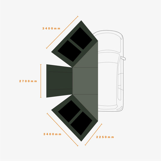 ECO ECLIPSE 180AWNING WALLSET - DARCHE®